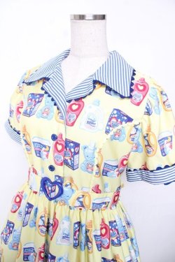 画像3: Angelic Pretty / Sunny Smile Laundryワンピース  イエロー Y-25-12-08-140-AP-OP-SZ-ZY