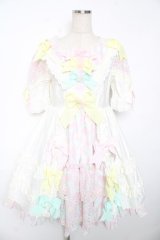 BABY, THE STARS SHINE BRIGHT / はるちゃんの花舞うEternal Gardenワンピース  ホワイト Y-25-12-08-141-BA-OP-SZ-ZY