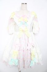 画像1: BABY, THE STARS SHINE BRIGHT / はるちゃんの花舞うEternal Gardenワンピース  ホワイト Y-25-12-08-141-BA-OP-SZ-ZY (1)