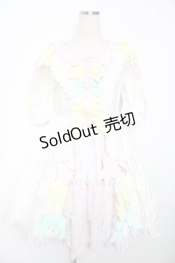 画像1: BABY, THE STARS SHINE BRIGHT / はるちゃんの花舞うEternal Gardenワンピース  ホワイト Y-25-12-08-141-BA-OP-SZ-ZY