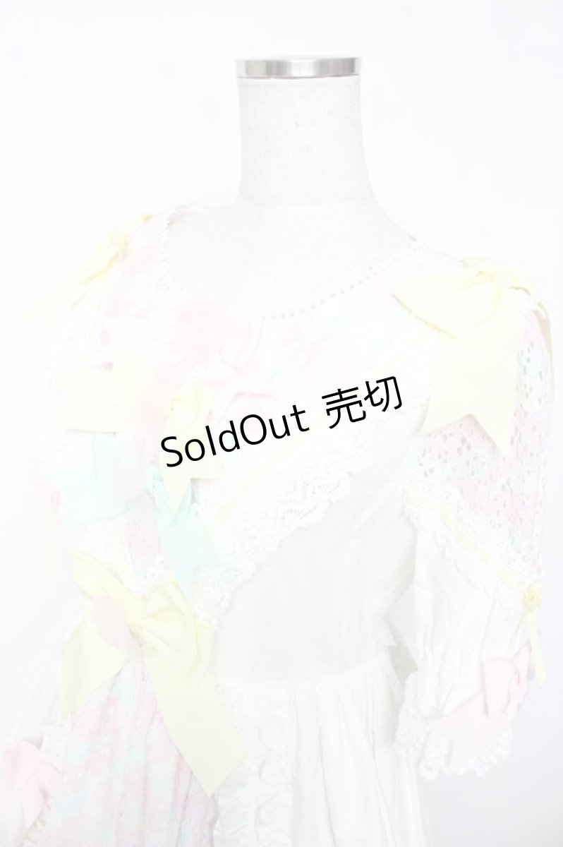 画像3: BABY, THE STARS SHINE BRIGHT / はるちゃんの花舞うEternal Gardenワンピース  ホワイト Y-25-12-08-141-BA-OP-SZ-ZY (3)