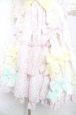 画像4: BABY, THE STARS SHINE BRIGHT / はるちゃんの花舞うEternal Gardenワンピース  ホワイト Y-25-12-08-141-BA-OP-SZ-ZY (4)