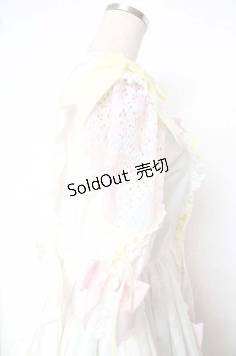 画像5: BABY, THE STARS SHINE BRIGHT / はるちゃんの花舞うEternal Gardenワンピース  ホワイト Y-25-12-08-141-BA-OP-SZ-ZY (5)