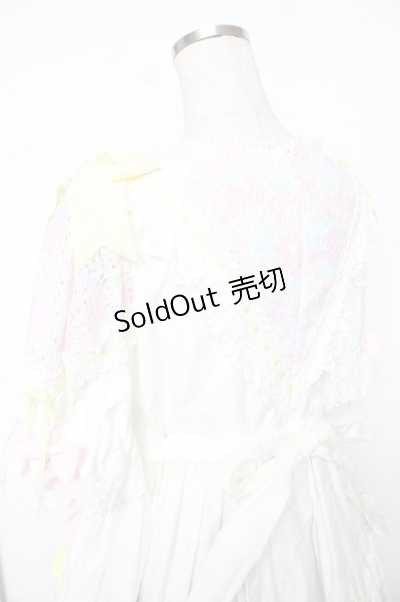 画像6: BABY, THE STARS SHINE BRIGHT / はるちゃんの花舞うEternal Gardenワンピース  ホワイト Y-25-12-08-141-BA-OP-SZ-ZY (6)