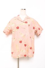 PINK HOUSE / キューピー半袖ブラウス  ピンク Y-25-12-08-015-LO-BL-AS-ZY