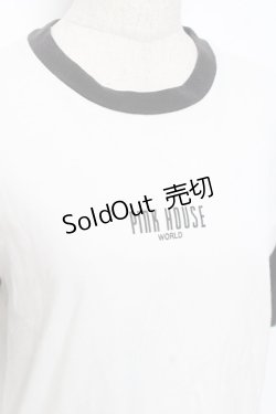 画像3: PINK HOUSE / ロゴプリントカットソー   Y-25-12-08-017-LO-TO-SZ-ZY