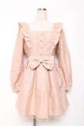 LIZ LISA / フロントリボンワンピース 0 くすみピンク Y-25-12-08-020-LO-OP-SZ-ZY