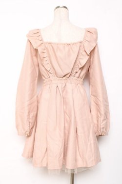 画像3: LIZ LISA / フロントリボンワンピース 0 くすみピンク Y-25-12-08-020-LO-OP-SZ-ZY