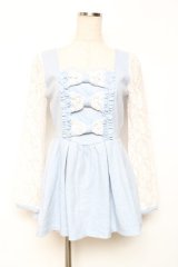 LIZ LISA / 起毛トップス 0 サックス Y-25-12-08-021-LO-TO-SZ-ZY