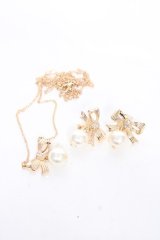 ｍ petit by misako / AMPLイヤリングネックレス  中金 Y-25-12-10-001-LO-AC-SZ-ZY