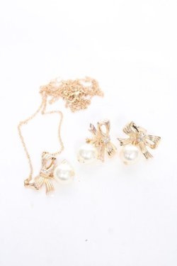 画像1: ｍ petit by misako / AMPLイヤリングネックレス  中金 Y-25-12-10-001-LO-AC-SZ-ZY