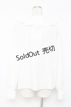 画像2: m petit by misako / AM マルエリフリルブラウス M 白 Y-25-12-10-028-LO-BL-SZ-ZY