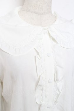 画像3: m petit by misako / AM マルエリフリルブラウス M 白 Y-25-12-10-028-LO-BL-SZ-ZY