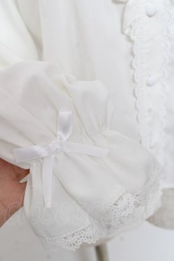 画像4: m petit by misako / AM マルエリフリルブラウス M 白 Y-25-12-10-028-LO-BL-SZ-ZY