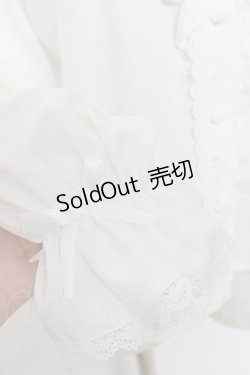 画像4: m petit by misako / AM マルエリフリルブラウス M 白 Y-25-12-10-028-LO-BL-SZ-ZY