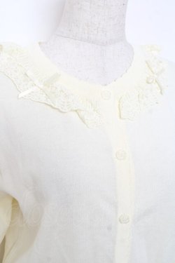 画像3: m petit by misako / AOKフリルニットカーディガン M 生成り Y-25-12-10-031-LO-TO-SZ-ZY