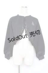 m petit by misako / MSKバラBフリルボレロ M 黒 Y-25-12-10-032-LO-TO-SZ-ZY