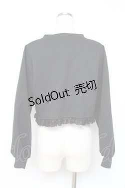 画像2: m petit by misako / MSKバラBフリルボレロ M 黒 Y-25-12-10-032-LO-TO-SZ-ZY