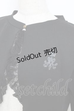 画像3: m petit by misako / MSKバラBフリルボレロ M 黒 Y-25-12-10-032-LO-TO-SZ-ZY