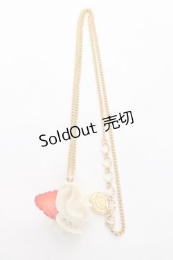 画像2: Q-pot. / Starawberry Whip Necklace  白 Y-25-12-10-004-QP-AC-SZ-ZY