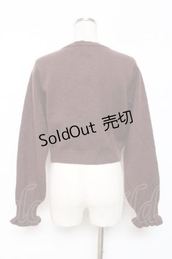 画像2: m petit by misako / AM バラレースニットカーディガン M 茶 Y-25-12-10-033-LO-TO-SZ-ZY
