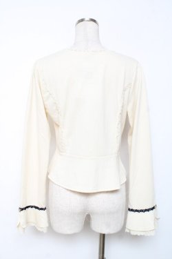 画像2: axes femme / マリンボタンカットカーディガン M 生成り Y-25-12-10-034-AX-TO-SZ-ZY