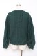 画像2: axes femme / レースアップ花刺繍ニット M グリーン Y-25-12-10-036-AX-TO-SZ-ZY (2)