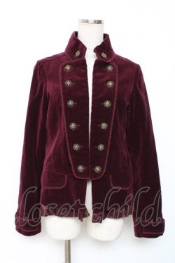 画像1: axes femme / 別珍ジャケット M ワイン Y-25-12-10-038-AX-JA-SZ-ZY