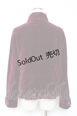 画像2: axes femme / 別珍ジャケット M ワイン Y-25-12-10-038-AX-JA-SZ-ZY