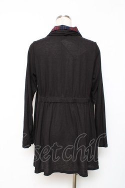 画像3: axes femme / レイヤードチュニック M 黒×赤 Y-25-12-10-039-AX-TO-SZ-ZY