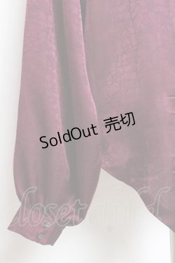画像3: Deorart / ジャガード柄ヴァンパイアドレスシャツ L ワイン Y-25-12-10-042-PU-BL-SZ-ZY