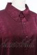 画像4: Deorart / ジャガード柄ヴァンパイアドレスシャツ L ワイン Y-25-12-10-042-PU-BL-SZ-ZY (4)