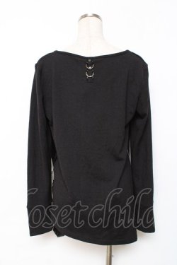 画像3: Rozen Kavalier / ドレープレイヤードプリントトップス  黒 Y-25-12-10-043-OO-TO-SZ-ZY