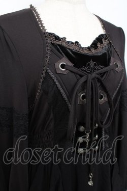 画像4: Ozz oneste / 裾シャンデリアプリントワンピース  黒 Y-25-12-10-045-OO-OP-SZ-ZY