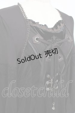 画像4: Ozz oneste / 裾シャンデリアプリントワンピース  黒 Y-25-12-10-045-OO-OP-SZ-ZS