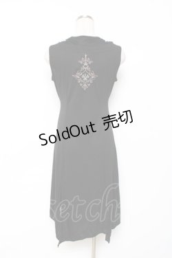 画像2: Rozen Kavalier / プリントノースリーブチュニック  黒 Y-25-12-10-046-OO-TO-SZ-ZY