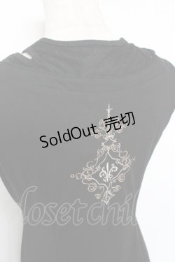 画像3: Rozen Kavalier / プリントノースリーブチュニック  黒 Y-25-12-10-046-OO-TO-SZ-ZY