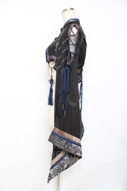 画像2: Ozz oneste / 花鳥龍月ボレロ  黒×紺 Y-25-12-10-047-OO-TO-SZ-ZY