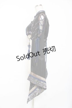 画像2: Ozz oneste / 花鳥龍月ボレロ  黒×紺 Y-25-12-10-047-OO-TO-SZ-ZY