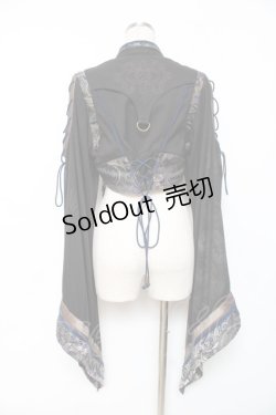 画像3: Ozz oneste / 花鳥龍月ボレロ  黒×紺 Y-25-12-10-047-OO-TO-SZ-ZY