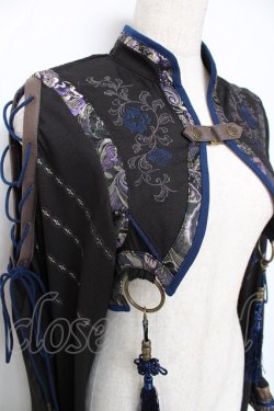 画像4: Ozz oneste / 花鳥龍月ボレロ  黒×紺 Y-25-12-10-047-OO-TO-SZ-ZY