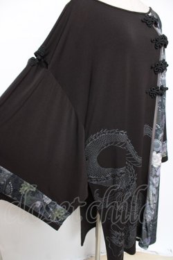 画像3: Qutie Frash / 着物袖ロングカットソー  黒 Y-25-12-10-049-QU-TO-SZ-ZY