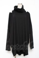 SEX POT ReVeNGe / 肩あきハイネックロングトップス F 黒 Y-25-12-10-050-SP-TO-SZ-ZY