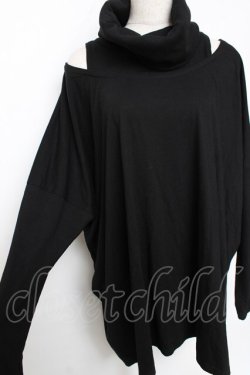 画像3: SEX POT ReVeNGe / 肩あきハイネックロングトップス F 黒 Y-25-12-10-050-SP-TO-SZ-ZY