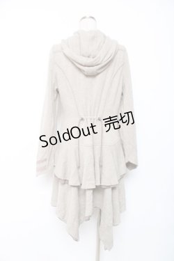 画像2: Rozen Kavalier / プリント入りフードフリルZIPカーディガン  ベージュ Y-25-12-10-051-OO-TO-SZ-ZY