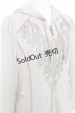画像3: Rozen Kavalier / プリント入りフードフリルZIPカーディガン  ベージュ Y-25-12-10-051-OO-TO-SZ-ZY
