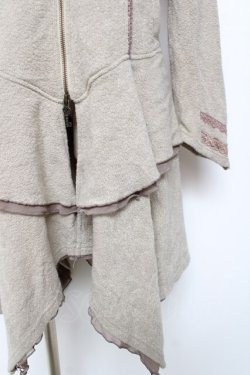 画像4: Rozen Kavalier / プリント入りフードフリルZIPカーディガン  ベージュ Y-25-12-10-051-OO-TO-SZ-ZY