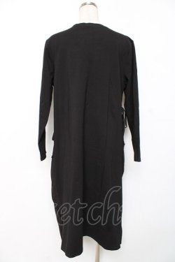 画像2: axes femme / プリーツドッキングワンピース M 黒 Y-25-12-10-057-AX-OP-SZ-ZY