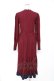 画像2: axes femme / チョーカー風ニットワンピース F ワイン Y-25-12-10-058-AX-OP-SZ-ZY (2)