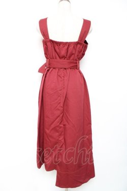 画像2: axes femme / モチーフボタンジャンスカ M 赤 Y-25-12-10-059-AX-OP-SZ-ZY